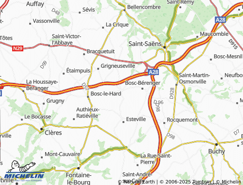 MICHELIN Cottévrard map - ViaMichelin