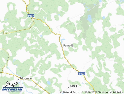Mapa MICHELIN Pampāļi - ViaMichelin