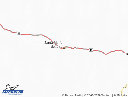 Mappa MICHELIN Santa María de Ipire - ViaMichelin