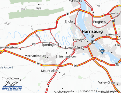 Mappa MICHELIN Sporting Hill - ViaMichelin