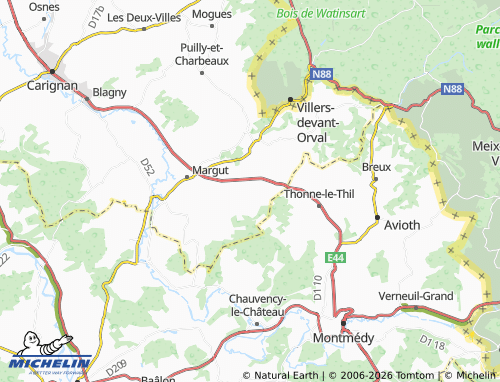 Mapa MICHELIN Signy-Montlibert - ViaMichelin