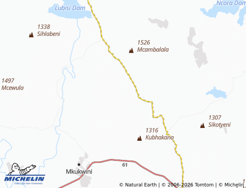 MICHELIN-Landkarte Ncambalala - ViaMichelin