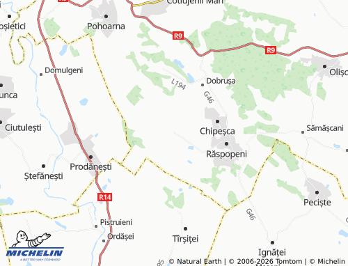 Mapa MICHELIN Găuzeni - ViaMichelin