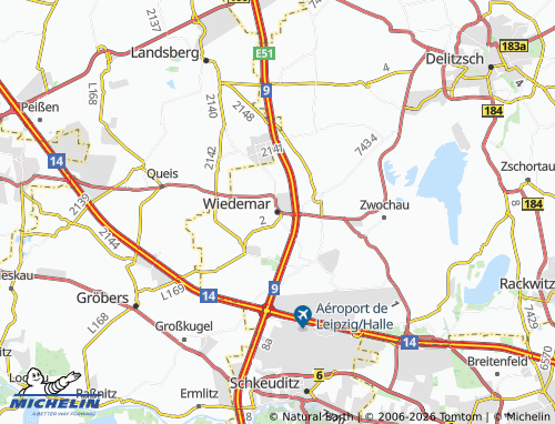 MICHELIN Wiedemar map - ViaMichelin