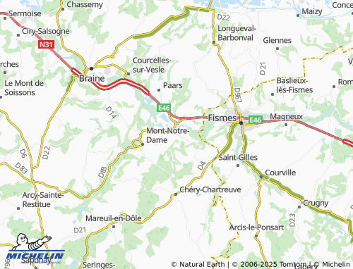 Carte MICHELIN Saint-Thibaut - ViaMichelin