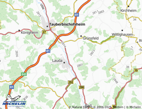 MICHELIN Gerlachsheim map - ViaMichelin