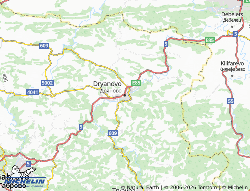 MICHELIN Dryanovo map - ViaMichelin