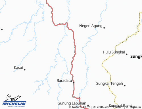 Carte MICHELIN Gunung Katun - ViaMichelin