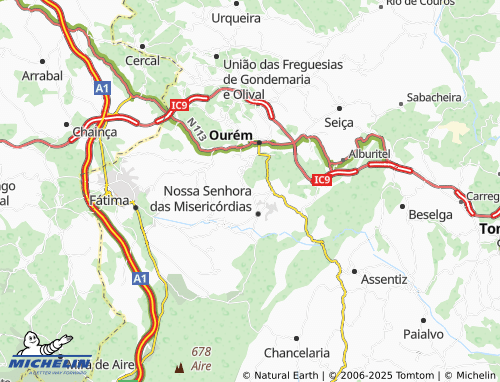 MICHELIN-Landkarte Laranjeiras - ViaMichelin