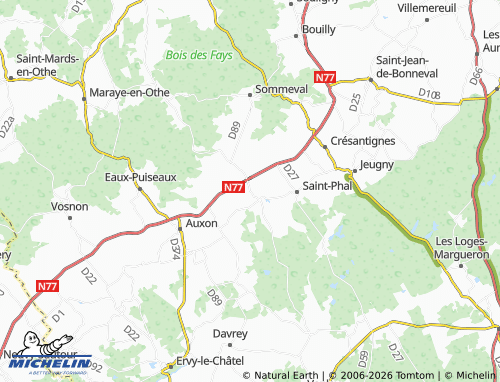 Mapa MICHELIN Chamoy - ViaMichelin