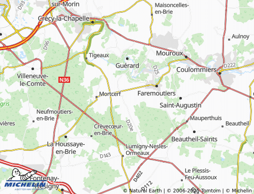 MICHELIN Courbon map - ViaMichelin