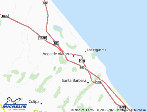 Mapa MICHELIN Vega de Alatorre - ViaMichelin