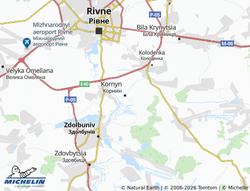 Mappa MICHELIN Kornyn - ViaMichelin