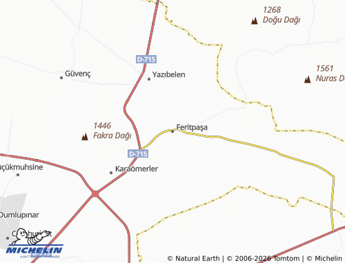 MICHELIN Feritpaşa map - ViaMichelin
