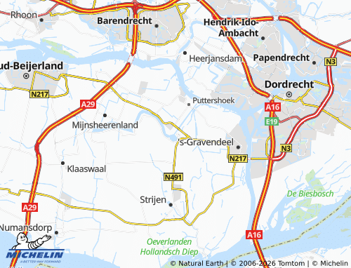 Mapa MICHELIN Maasdam - ViaMichelin