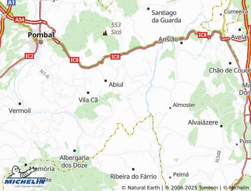 Carte MICHELIN Aldeia de Rio - ViaMichelin