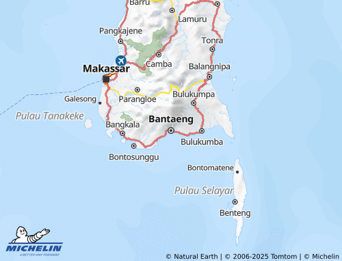 MICHELIN Bantaeng map - ViaMichelin