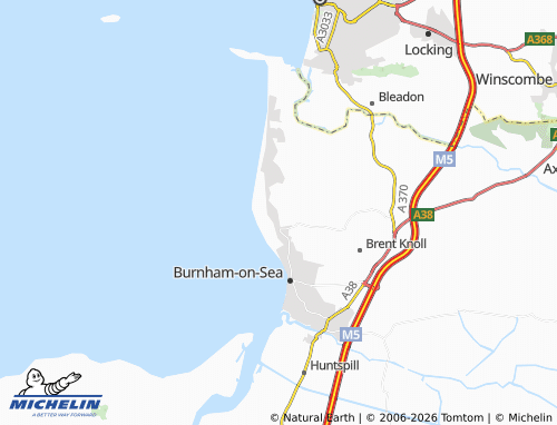 Carte MICHELIN Berrow - ViaMichelin