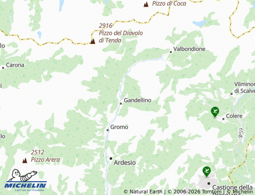 MICHELIN Tezzi map - ViaMichelin