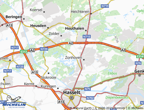 MICHELIN-Landkarte Halveweg - ViaMichelin