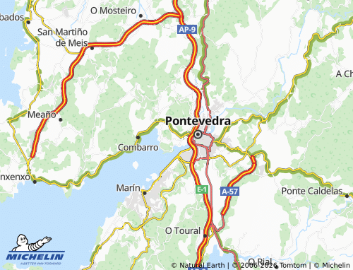 Mapa MICHELIN Poio (San Salvador) - ViaMichelin