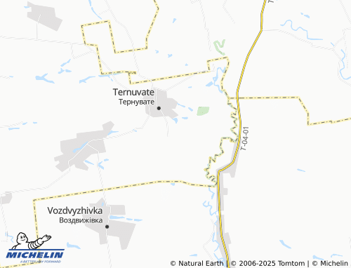 MICHELIN Kosivtseve map - ViaMichelin
