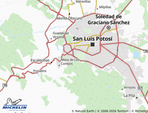 Mappa MICHELIN Privadas del Pedregal I - ViaMichelin