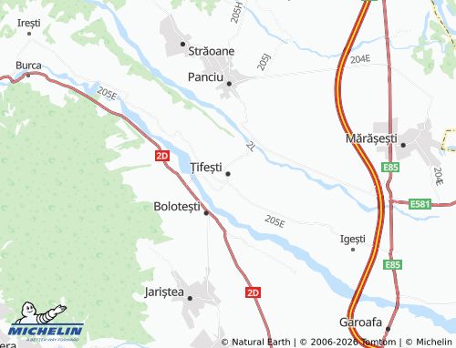 Mappa MICHELIN Țifești - ViaMichelin