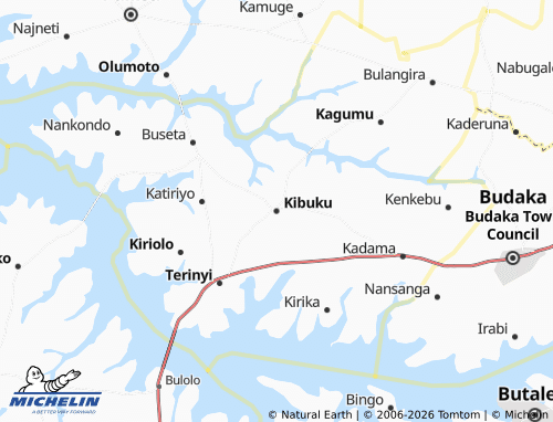 MICHELIN Kibuku map - ViaMichelin
