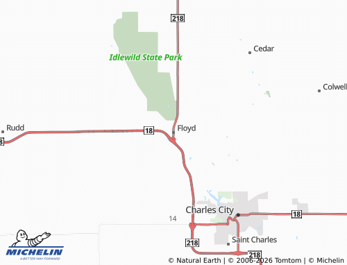 Mapa MICHELIN Floyd - ViaMichelin