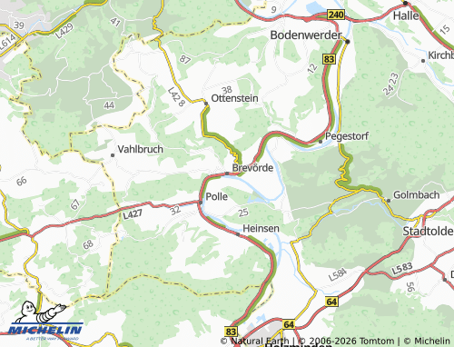 MICHELIN Brevörde map - ViaMichelin