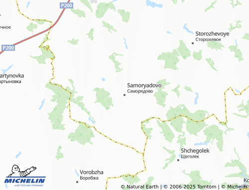 MICHELIN Samoryadovo map - ViaMichelin