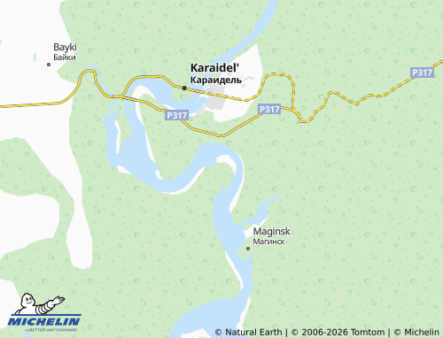 MICHELIN-Landkarte Berdyash - ViaMichelin