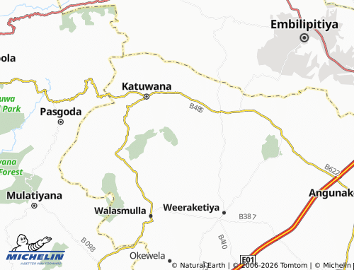 Mapa MICHELIN Galwadiya - ViaMichelin