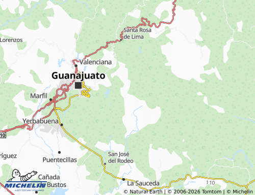 MICHELIN El Cubo map - ViaMichelin