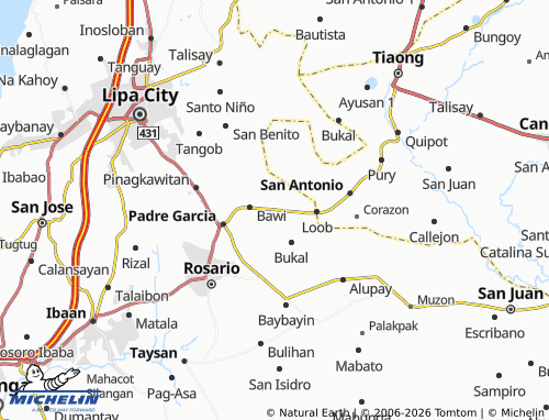 MICHELIN Pansol map - ViaMichelin