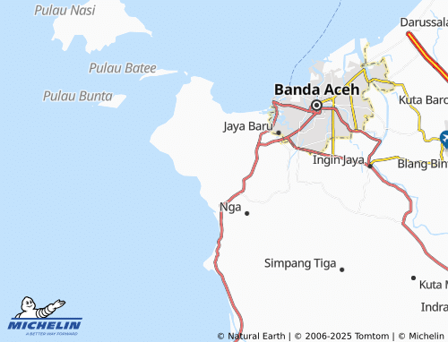 MICHELIN Meunasah Baro map - ViaMichelin