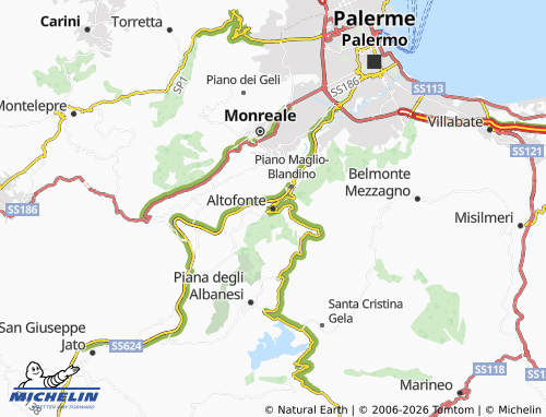Mappa MICHELIN Altofonte - ViaMichelin