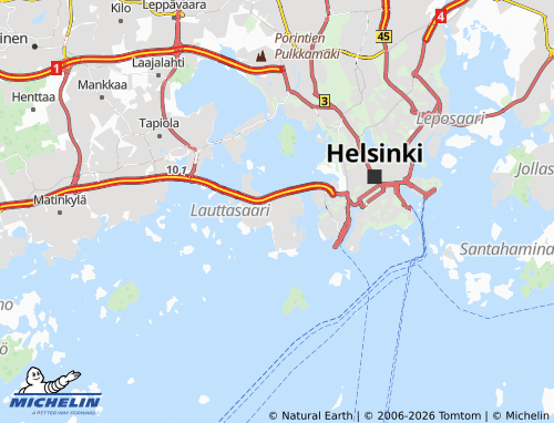 MICHELIN-Landkarte Lauttasaari - ViaMichelin