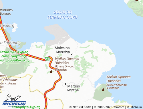 MICHELIN Malesina map - ViaMichelin