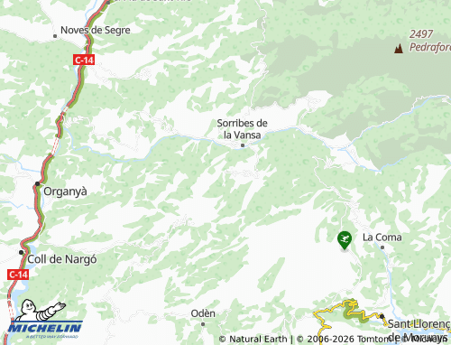 Carte MICHELIN Ossera - ViaMichelin