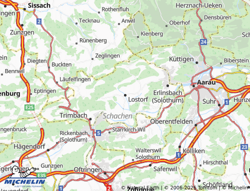 Mapa MICHELIN Lostorf - ViaMichelin