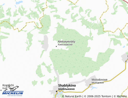 MICHELIN Lesnichestvo map - ViaMichelin