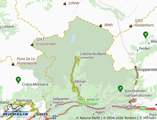 Mappa MICHELIN Leukerbad - ViaMichelin