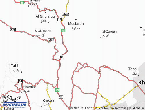 MICHELIN-Landkarte Shi'ar - ViaMichelin