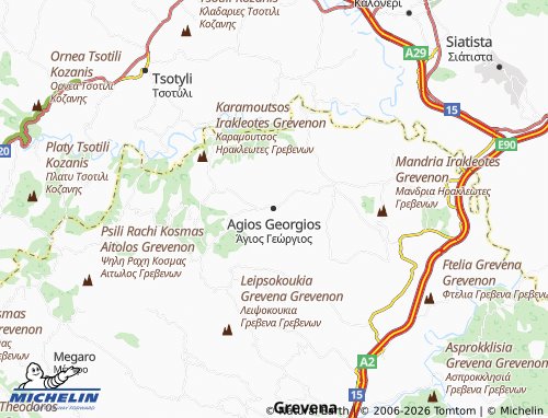 Carte MICHELIN Agios Georgios - ViaMichelin