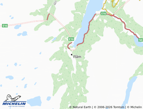 MICHELIN-Landkarte Flåm - ViaMichelin