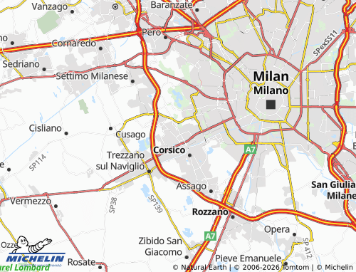 MICHELIN-Landkarte Cesano Boscone - ViaMichelin