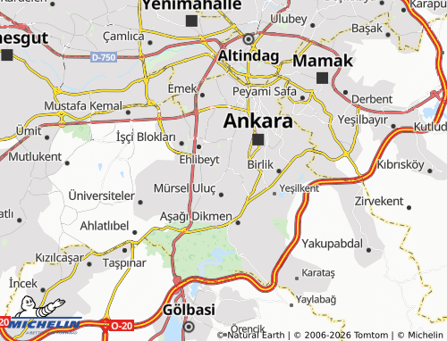 Mappa MICHELIN Aydınlar - ViaMichelin