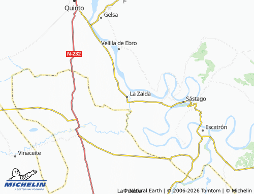 MICHELIN La Zaida map - ViaMichelin